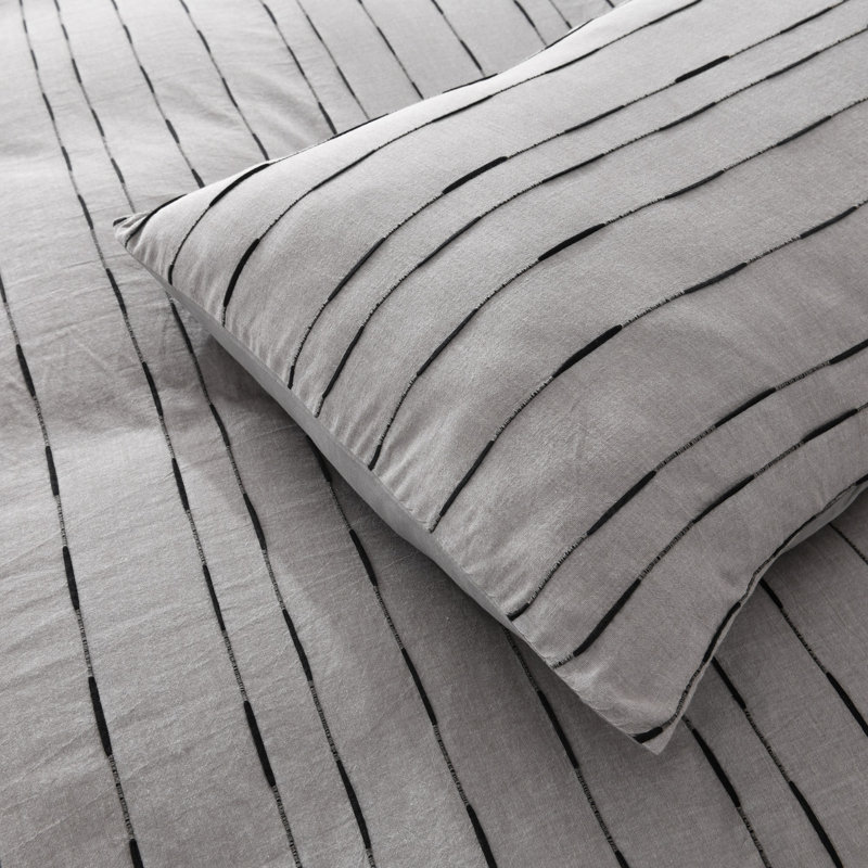 Joss & Main Zari Cotton Percale Striped Duvet Cover Set & Reviews Wayfair